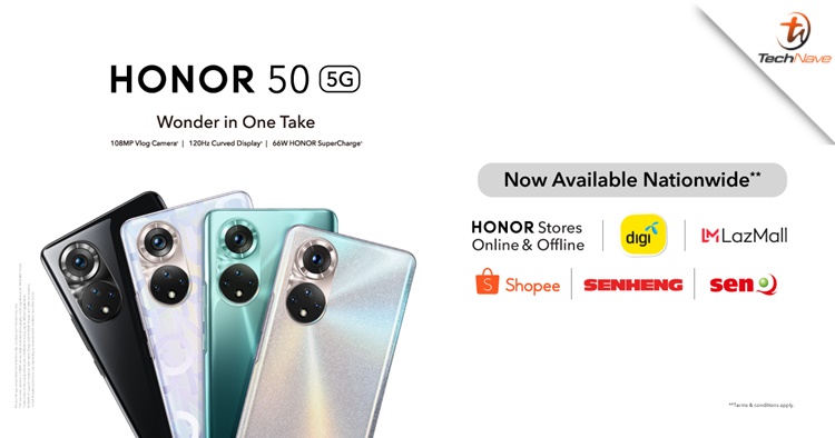 HONOR 50 Malaysia launch: now available with gifts worth up to RM300