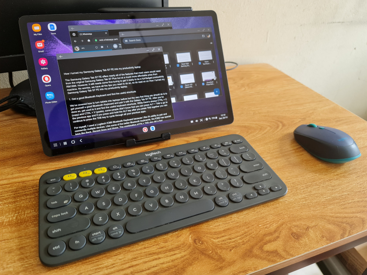 How to turn your Samsung Galaxy Tab S7 FE into your productivity laptop