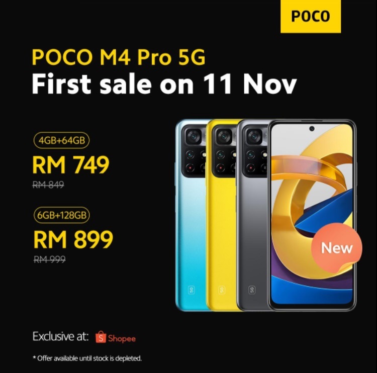 POCO M4 Pro 5G ( 128 GB Storage, 6 GB RAM ) Online at Best Price On