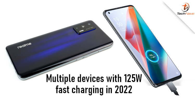 At least 6 devices with 125W fast charging to come in 2022