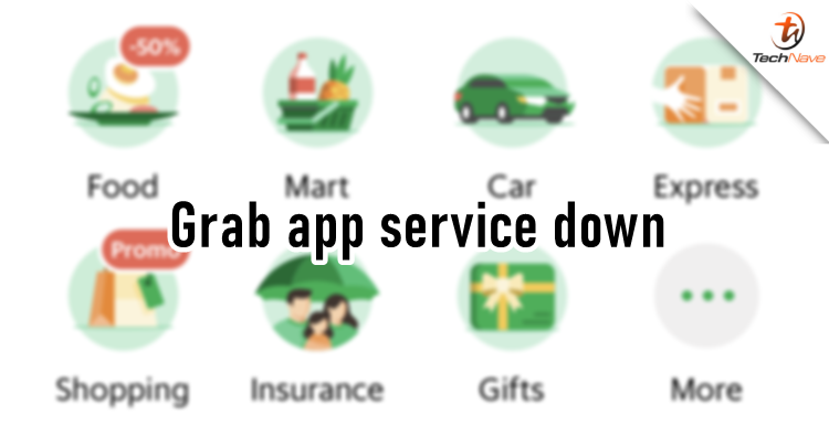 The Grab app appears to be experiencing a service disruption right now