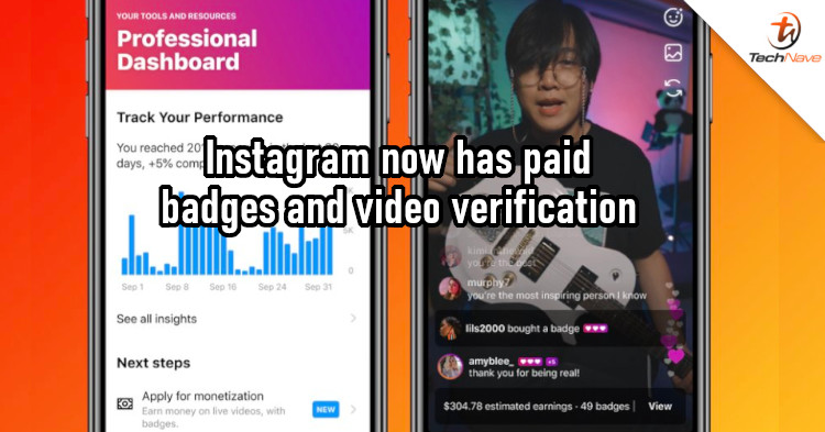 Instagram now has paid badges, also testing selfie verification