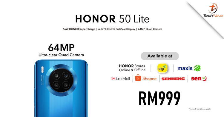 HONOR 50 Lite Malaysia release: Coming on 25 November 2021 for RM999