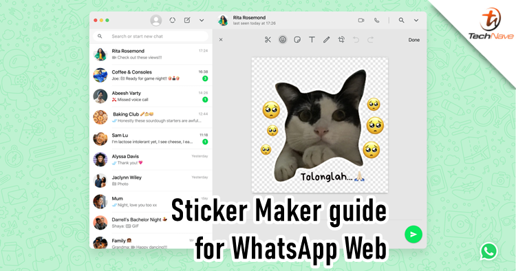 Here's a tutorial on how to create your own sticker on WhatsApp Web