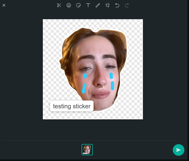 Here's a tutorial on how to create your own sticker on WhatsApp Web