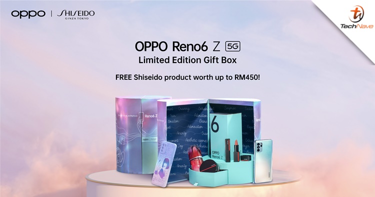 OPPO Reno6 Z 5G Shiseido Gift Box Malaysia pre-order: coming in 2 December for the same price of RM1699