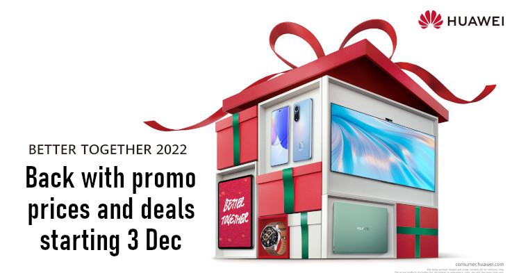 Cash rebates are up for grabs with the Huawei Better Together 2022 promo