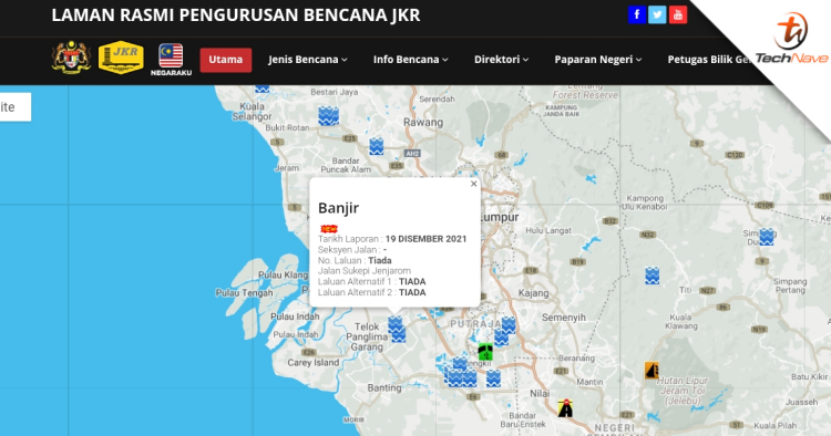 Plan your journey with this official JKR portal for natural disasters like floods and landslides