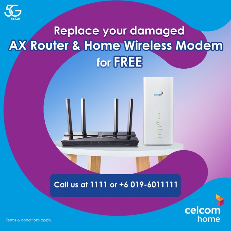 Here's how to replace your damaged or lost router & modem from Celcom ...