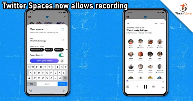 Twitter now allows users to record a Spaces session