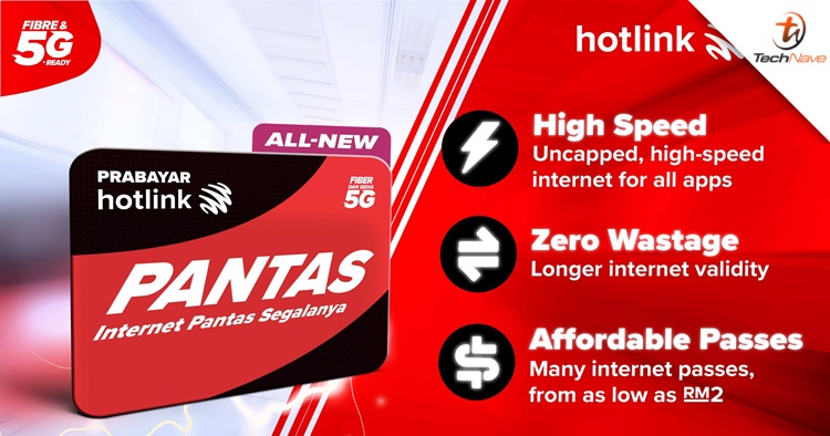 New Hotlink Prepaid Pantas announced with 1 year internet validity from as low as RM2
