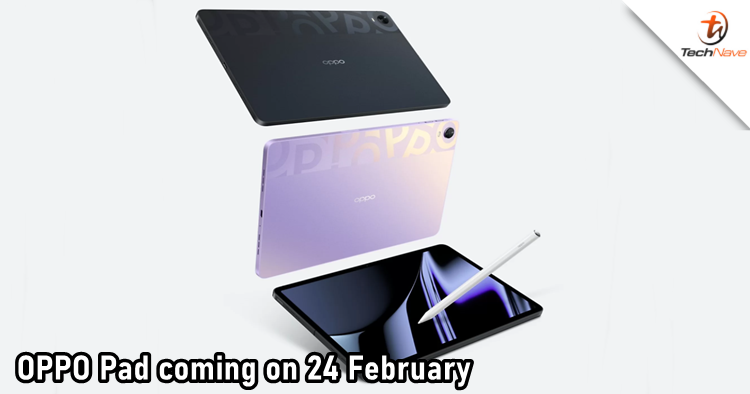 OPPO Pad's complete design revealed in the new teaser poster, along with stylus support