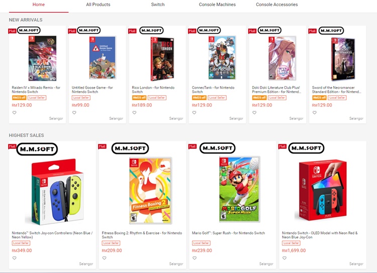 Shopee nintendo clearance eshop