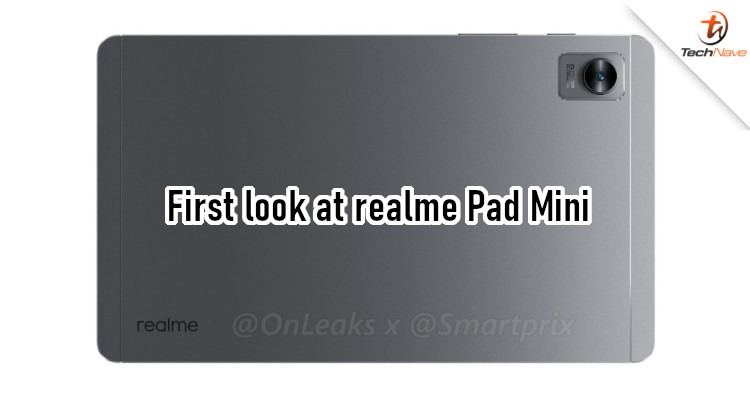 First render of realme Pad Mini reveals large single rear camera