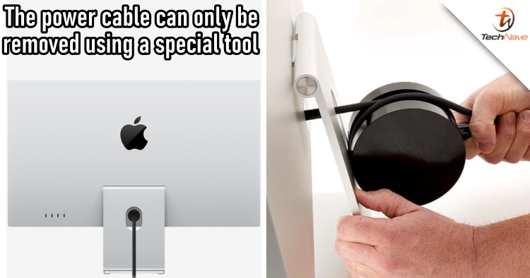 Users can only remove the Apple Studio Display’s power cable by using a special tool