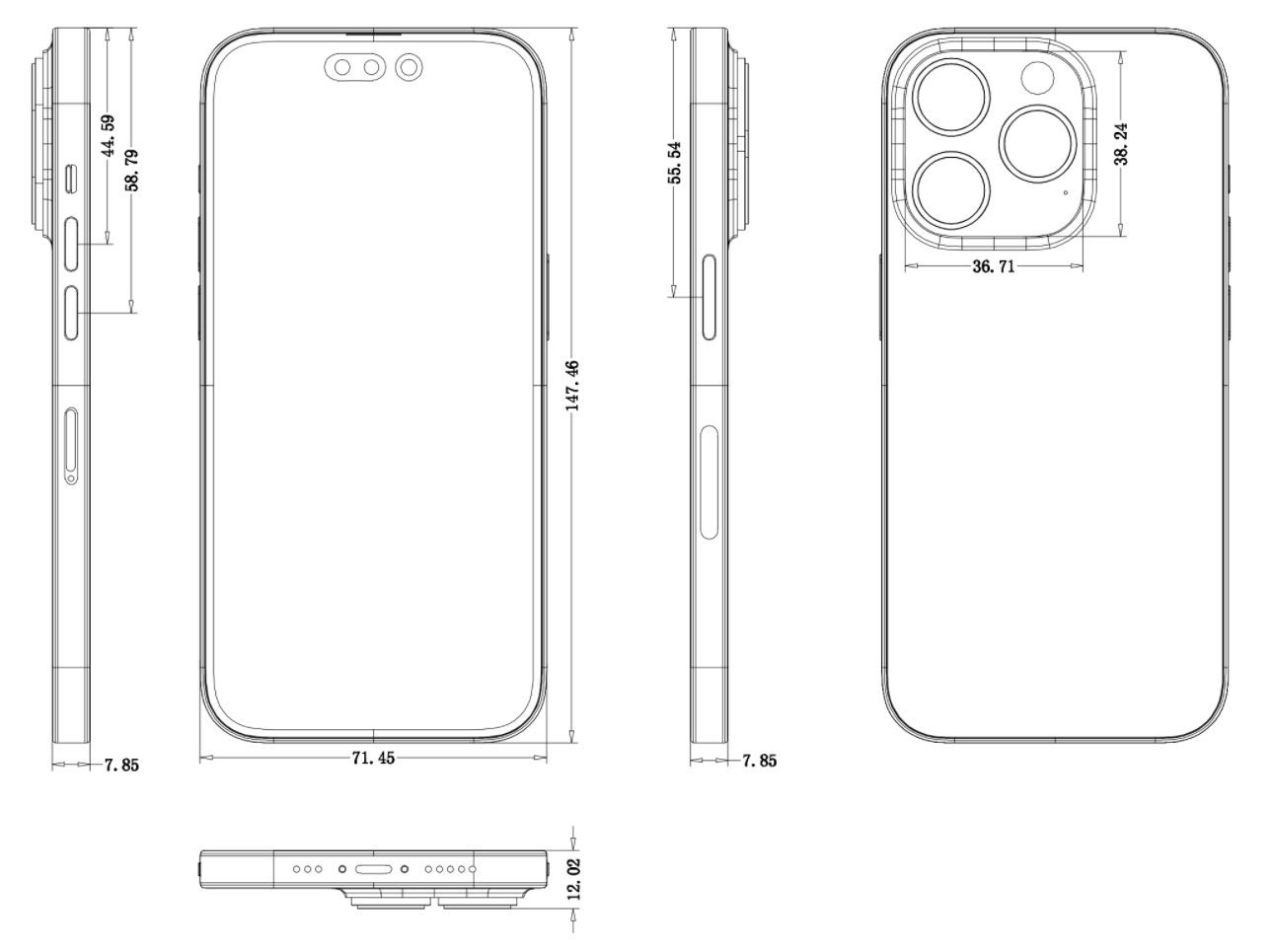 iPhone 14 Pro and iPhone 14 Pro Max Schematics — Basic Apple Guy