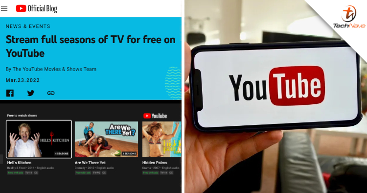 YouTube now allows users to stream movies and TV shows for free with ads