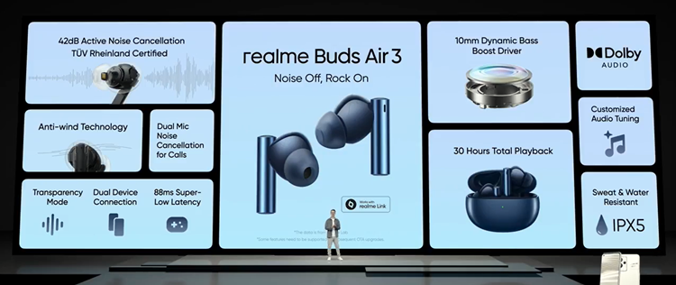 realme Buds Air 3 Malaysia release: ANC & Anti-wind tech, special