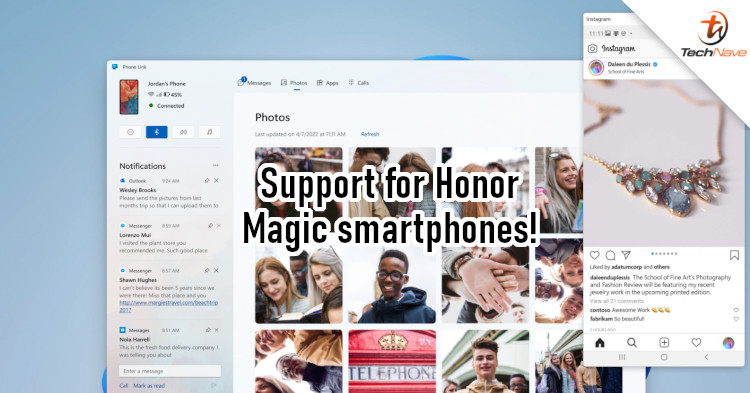 Microsoft Your Phone renamed to Phone Link, partnership with Honor confirmed
