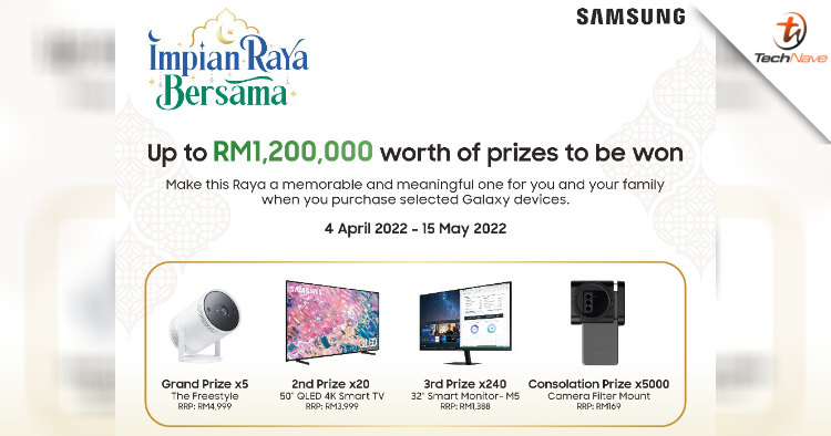 Win prizes worth up to RM1.2 million by joining Samsung Malaysia’s Impian Raya Bersama campaign