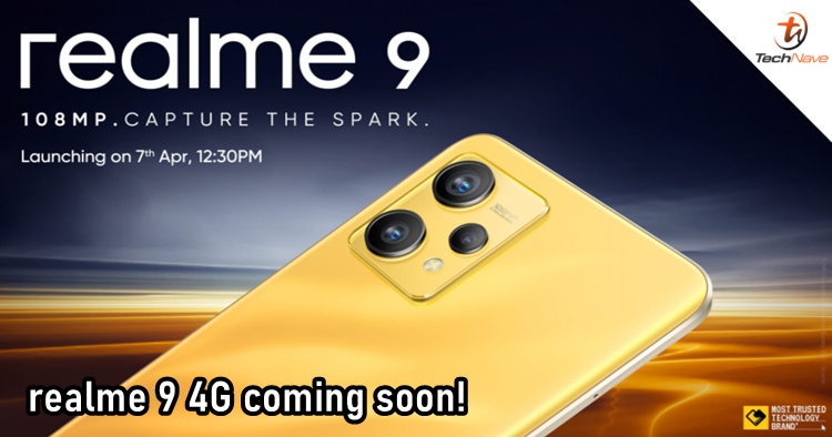 realme 9 4G arriving on 7 April with a 108MP camera