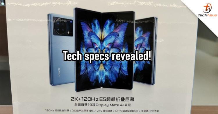 vivo X Fold tech specs revealed on shop standee