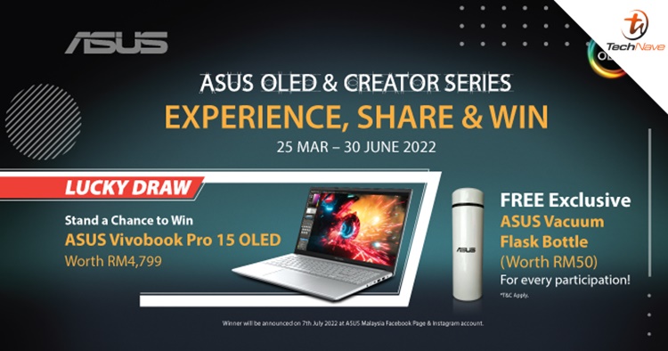 You could win a Vivobook Pro 15 OLED from just sharing a photo in the ASUS OLED & Creator Series contest
