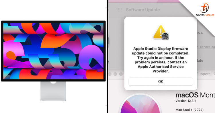 Apple Studio Display owners are facing issues updating the monitor to its latest iOS firmware