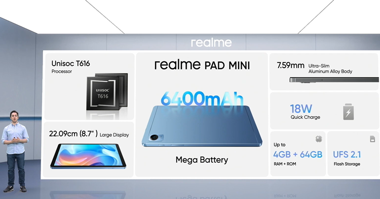 Realme Pad Mini - Specifications