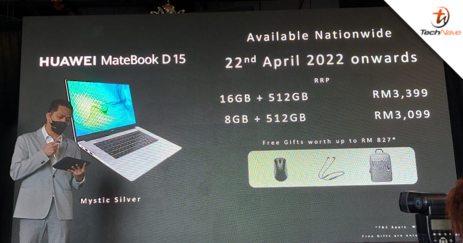 HUAWEI MateBook D 15 2022 Malaysia release: Slim and lightweight 11th Gen Intel Core i5 laptop from RM3099