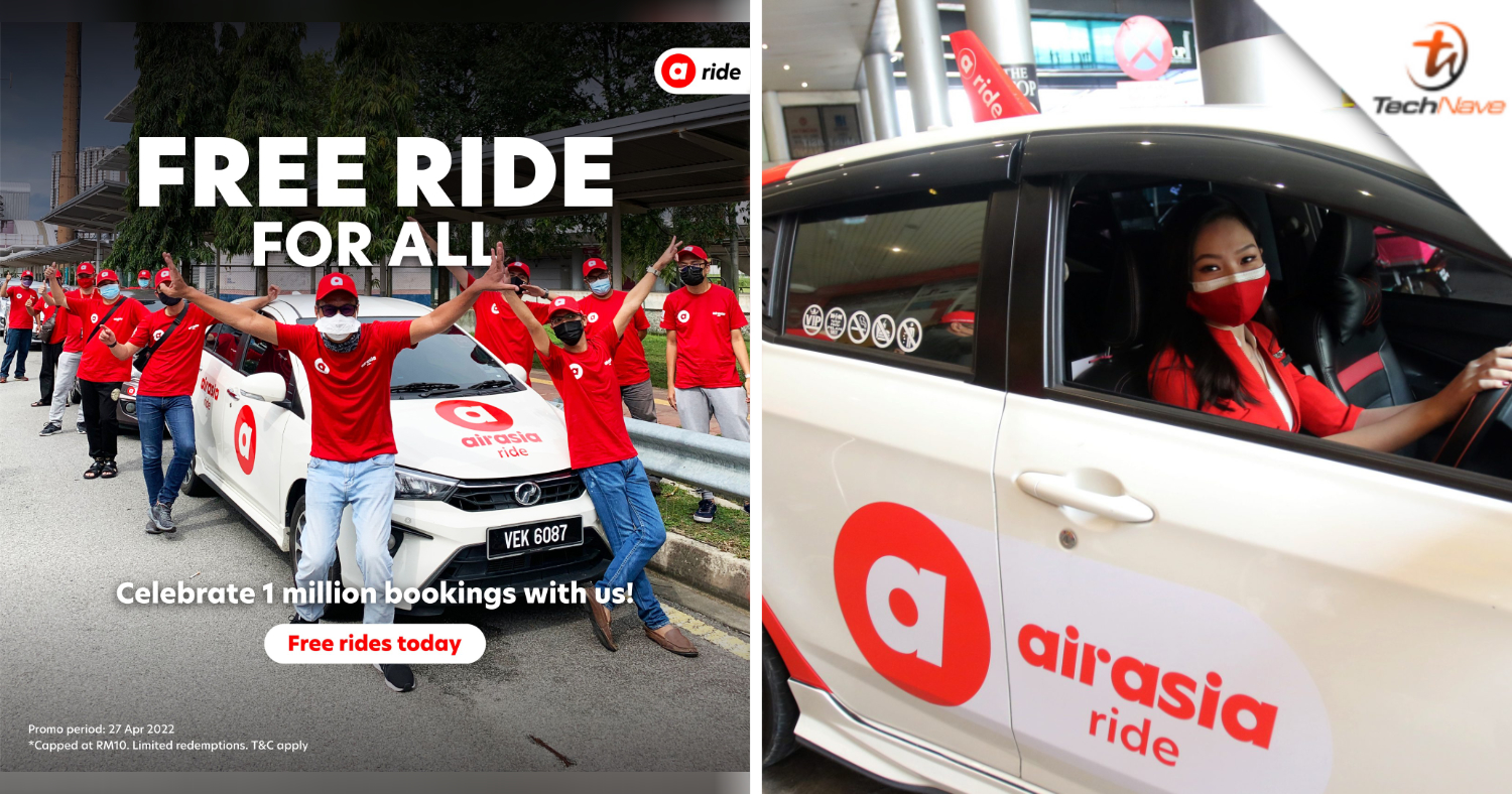 For today only, airasia ride is offering users free rides to celebrate hitting 1 million trips in Malaysia