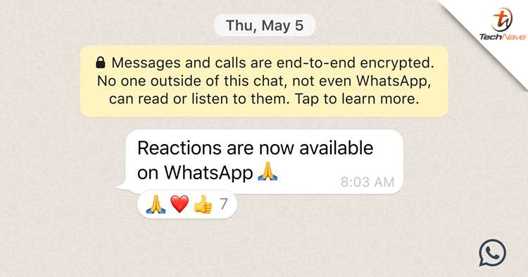 WhatsApp Reactions now available and it's rolling out today on Android and iOS