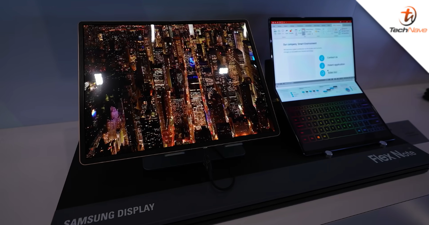 Samsung showcases the ‘Flex Note’, an all-screen laptop utilising its latest foldable display technology