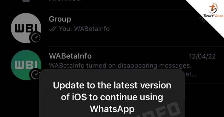 WhatsApp to drop support for iPhone devices with iOS 10 and iOS 11 this year