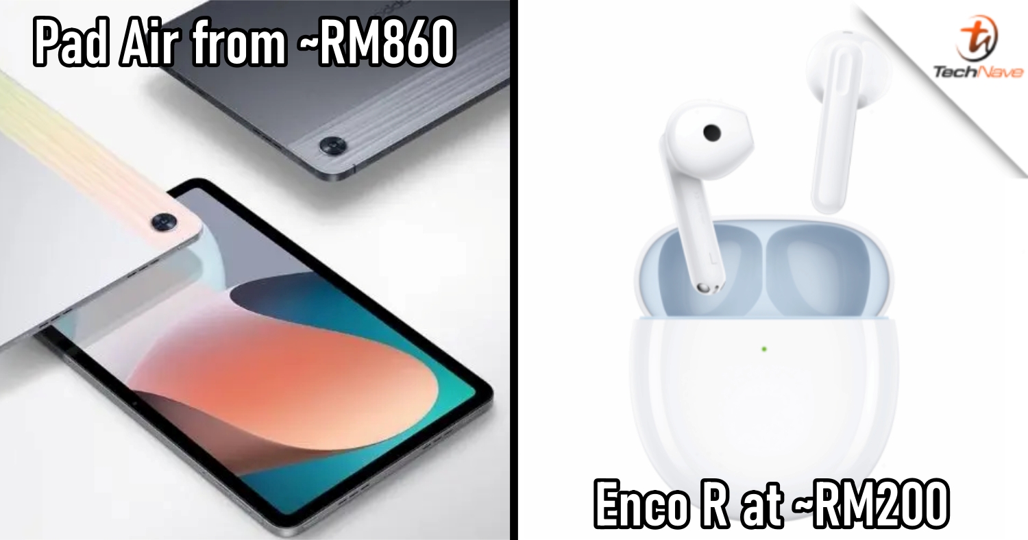 OPPO Pad Air and Enco R buds release: 10.36-inch LCD display, SD 680 and 7100mAh battery from ~RM860