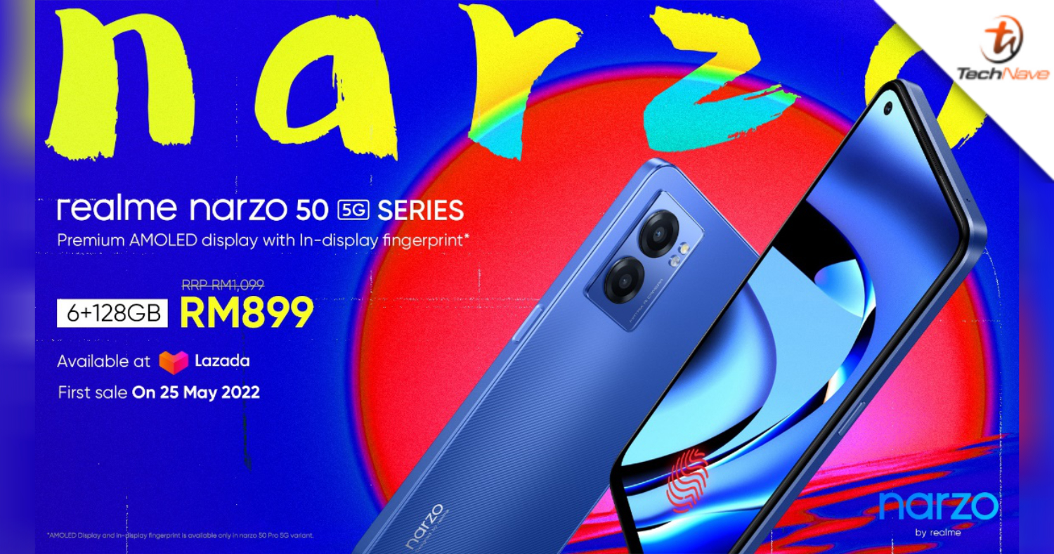 realme narzo 50 5G and 50 Pro 5G Malaysia release: First Day Online Sales discount of RM200 on 25 May 2022