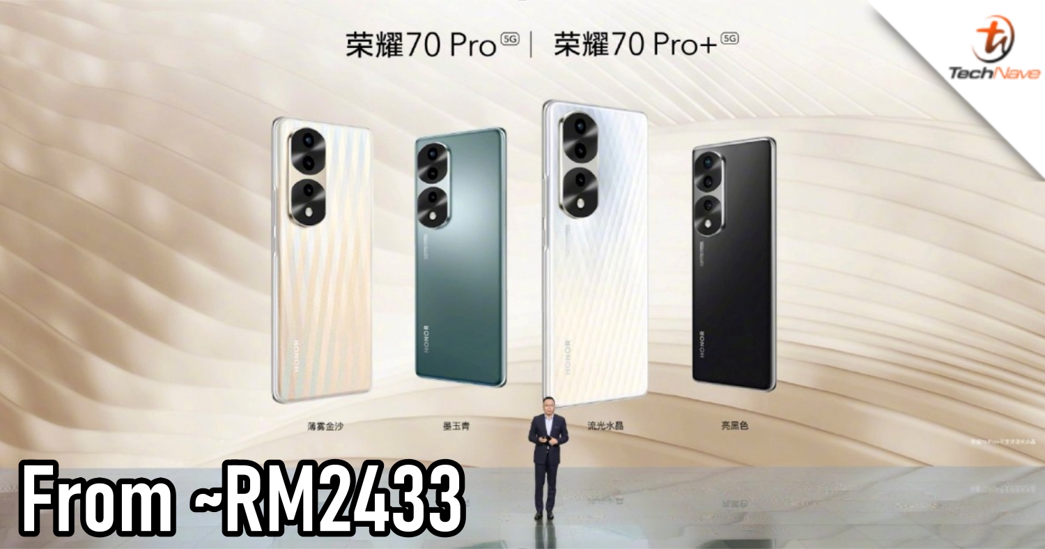 HONOR 70 Pro and Pro+ release: Dimensity 9000 SoC, 100W charging and 120Hz OLED display from ~RM2433