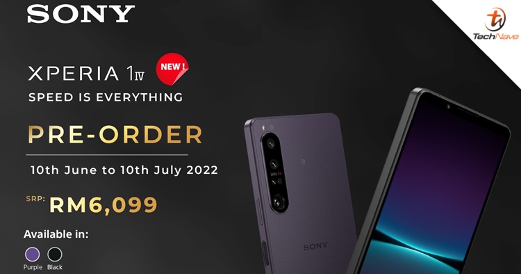 Sony Xperia 1 IV  Malaysia pre-order: bundled with a free WF-1000XM4, priced at RM6099