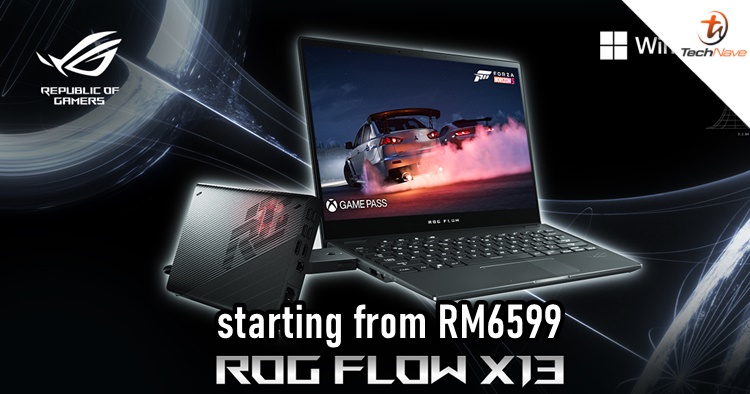 ASUS ROG Flow X13 Malaysia release: AMD Ryzen 7 series + Radeon RX GPUs, starting price from RM6599