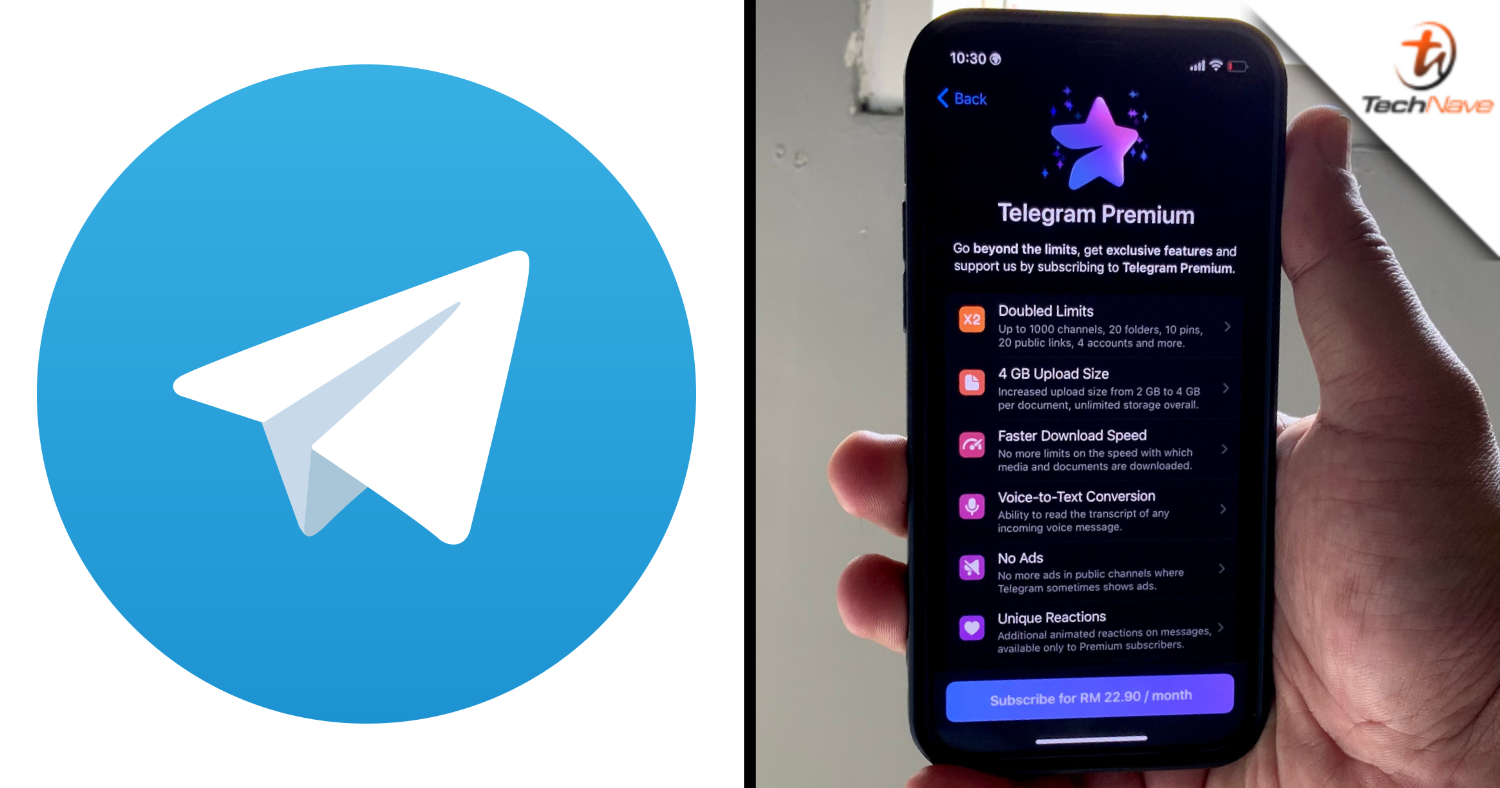 Telegram launches Telegram Premium, an RM22.90/month subscription plan with exclusive features