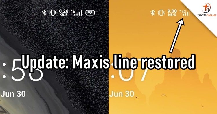 Update: Maxis Internet mobile data restored
