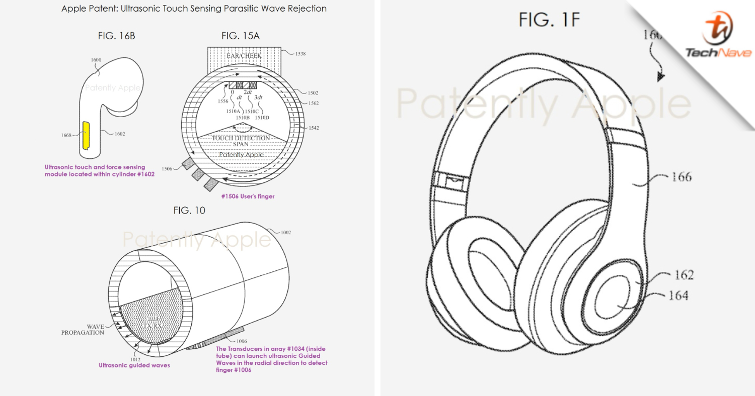 Apple's patent application shows that its future AirPods may utilise ultrasonic touch sensors