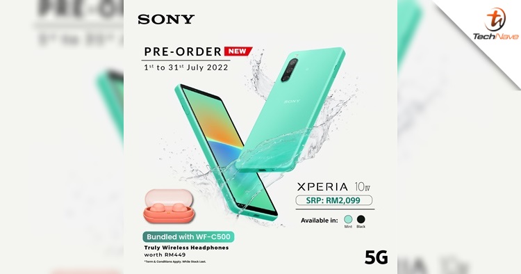 Sony Xperia 10 IV Malaysia pre-order: bundled with a free pair of earbuds, priced at RM2099