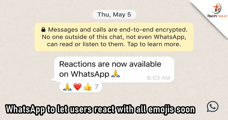 WhatsApp begins beta testing for reaction with all emojis and GIFs