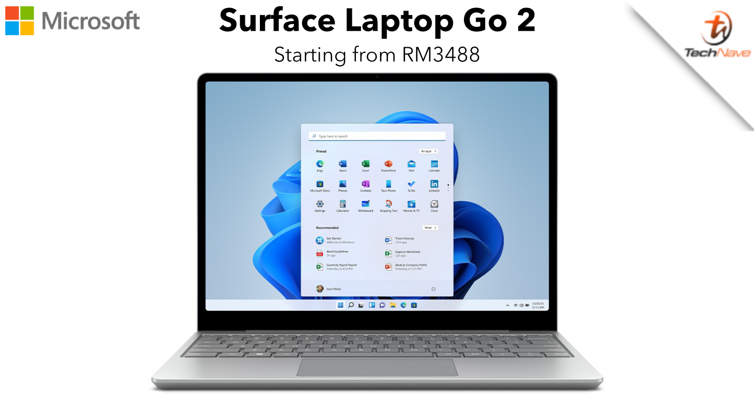 Microsoft Surface Laptop Go 2 Malaysia release: 11th-gen Intel Core i5 and 8GB from RM3488