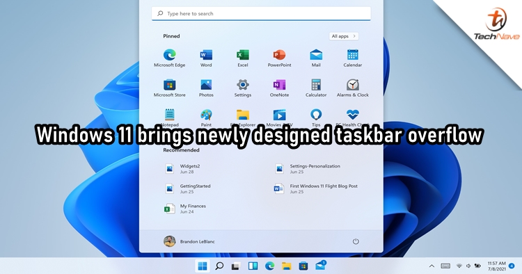 Windows 11 brings new taskbar overflow design for easier navigation