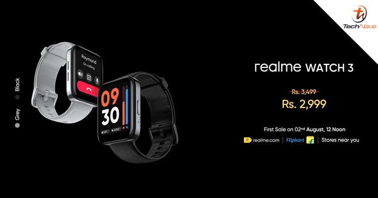 realme Watch 3 release: over 100+ workout modes and watch faces, priced at ~RM195