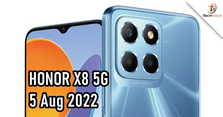 The HONOR X8 5G is coming to Malaysia soon in August 2022