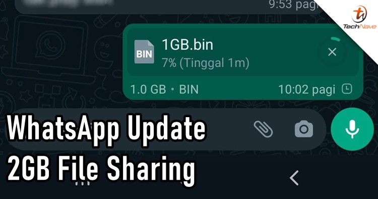 WhatsApp is rolling out the new 2GB File Sharing feature now