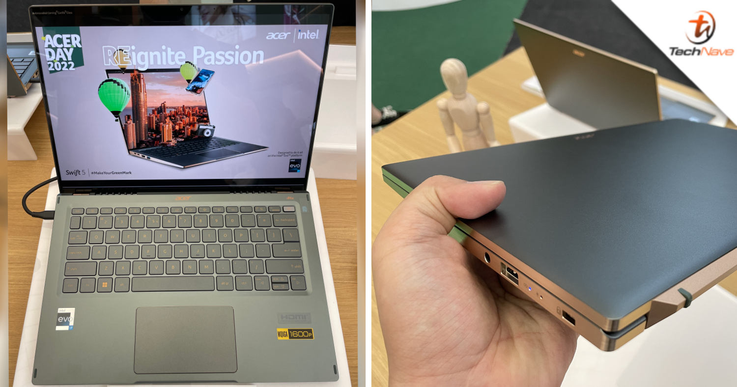 Acer Swift 5 Malaysia release: 12th Gen Intel Core i7 CPU and 14-inch IPS touch display from RM4699